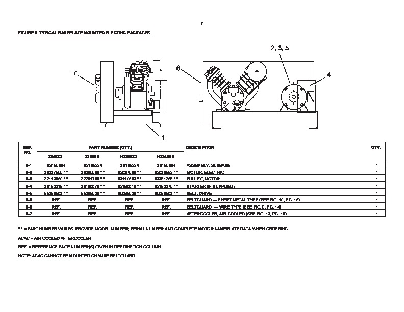 Ingersoll Rand T30 2340 Two Stage Air Compressor Parts List Manual