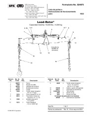 SPX OTC 1822 Load Rotor Owners Manual page 1