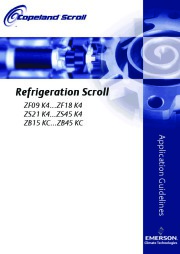 Emerson Copeland Refrigeration Scroll ZF09 K4 ZF18 K4 Compressor Manual page 1