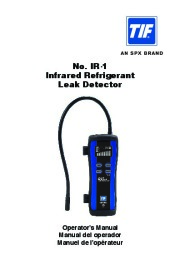 Robinair SPX IR Infrared Refrigerant Leak Detector Owners Manual page 1