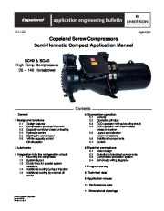 Emerson Copeland AE4 1322 Copeland Screw Compressor Manual page 1