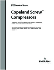 Emerson Copeland Screw Compressors Manual page 1